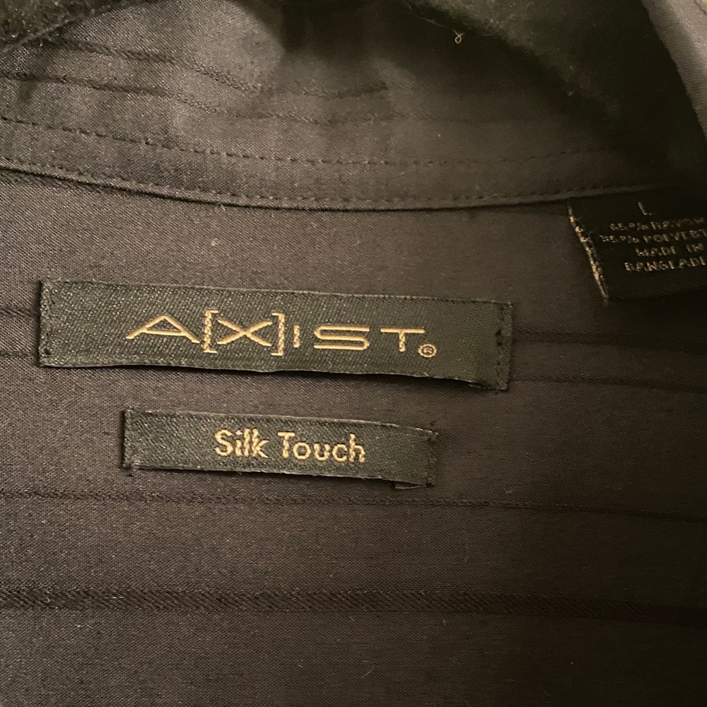 Axist Men's Black Short Sleeve Button Down Shirt - Picture 2 of 5